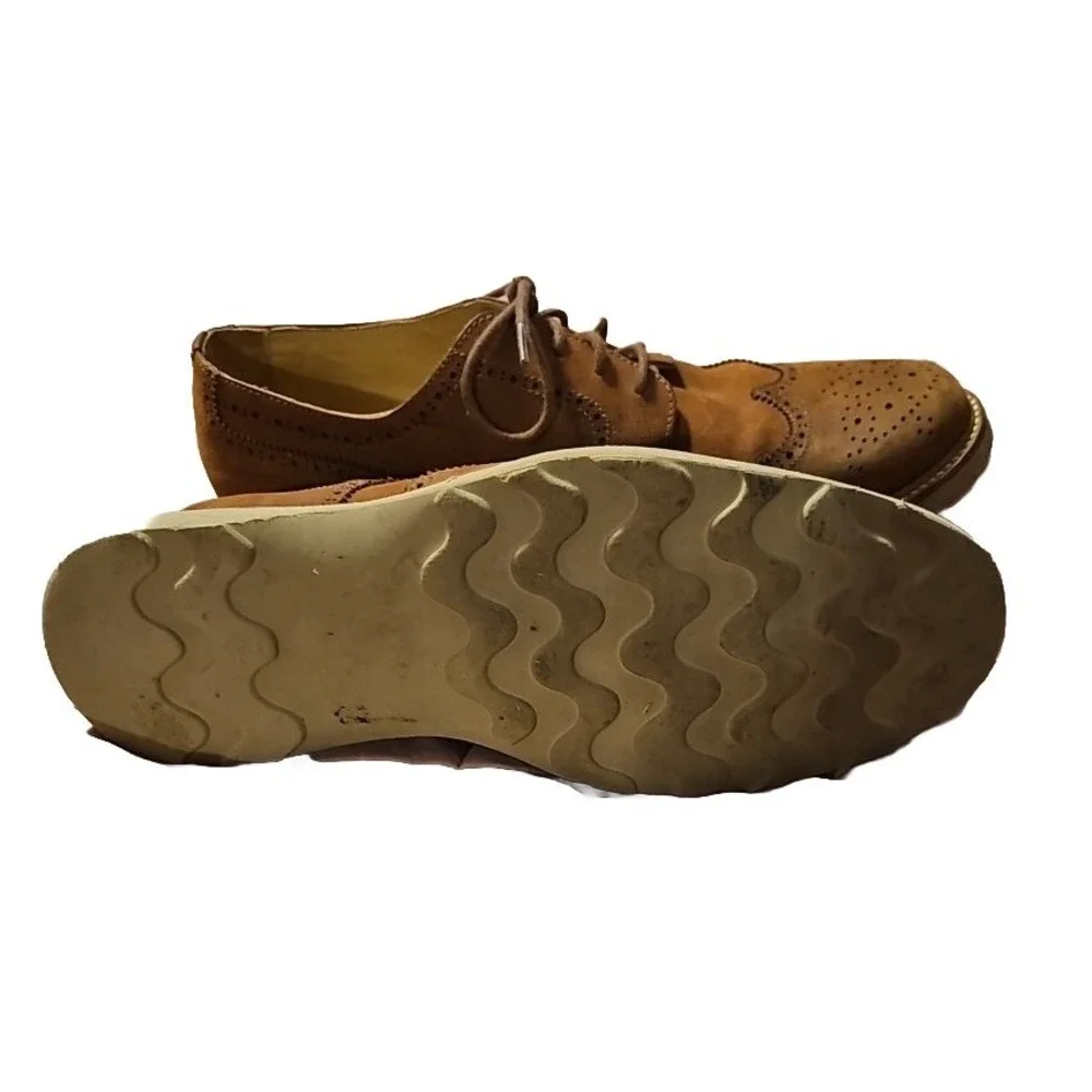 Martin Dingman Suede Wingtip Oxford Shoes Clean! Men Sz 10 Ernest‎ Teacher M04
